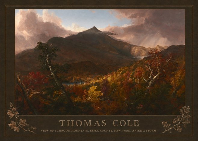 Thomas Cole View of Schroon Mountain, Essex County, New York, After a Storm No6 - Plakat