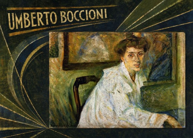 Umberto Boccioni Portrait of the Artist's Mother No5 - Plakat