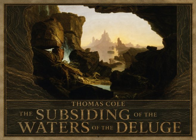 Thomas Cole The Subsiding of the Waters of the Deluge I No5 - Plakat