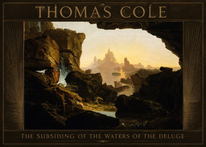 Thomas Cole The Subsiding of the Waters of the Deluge I No6 - Plakat