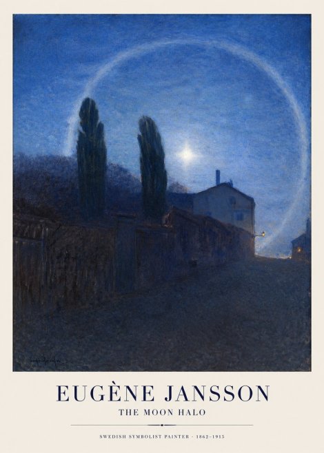 Eugène Jansson The Moon Halo No1 - Plakat