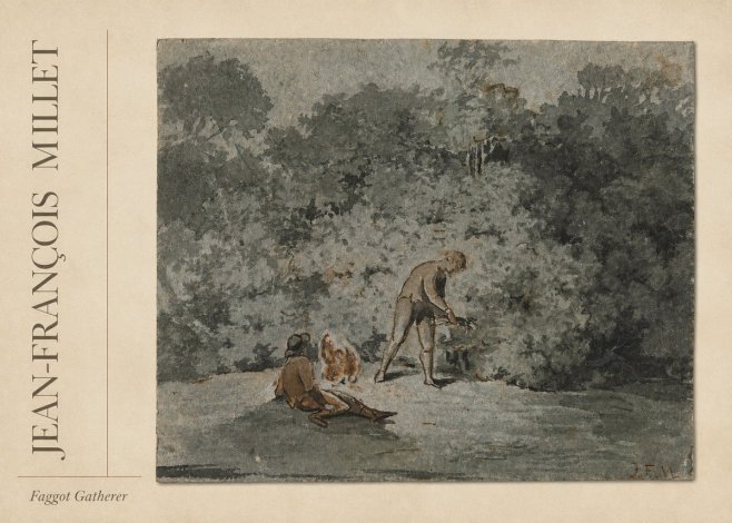 Jean-François Millet Faggot Gatherer No2 - Plakat