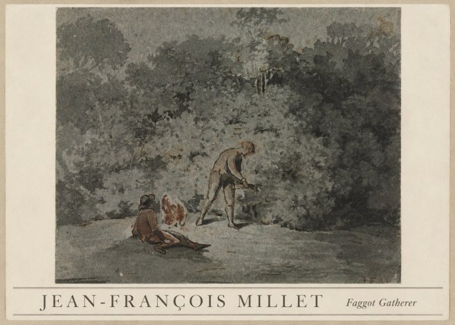 Jean-François Millet Faggot Gatherer No3 - Plakat