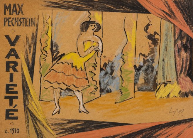 Max Pechstein Varieté No4 - Plakat