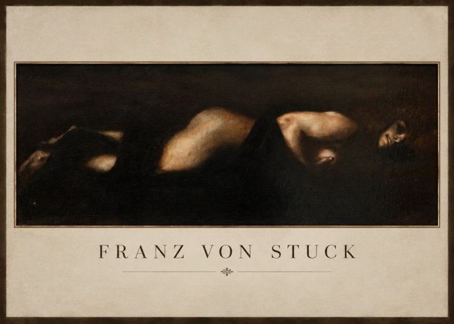 Franz von Stuck Der Schlaf No2 - Plakat