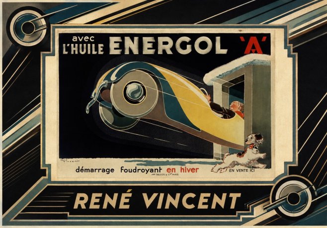 René Vincent Energol 'A' No2 - Plakat