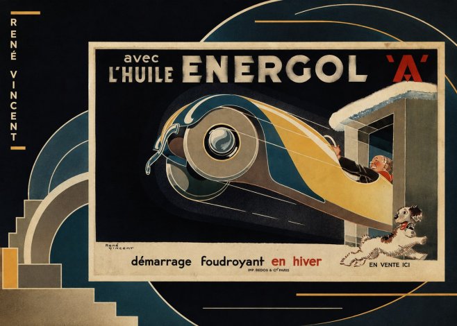 René Vincent Energol 'A' No4 - Plakat
