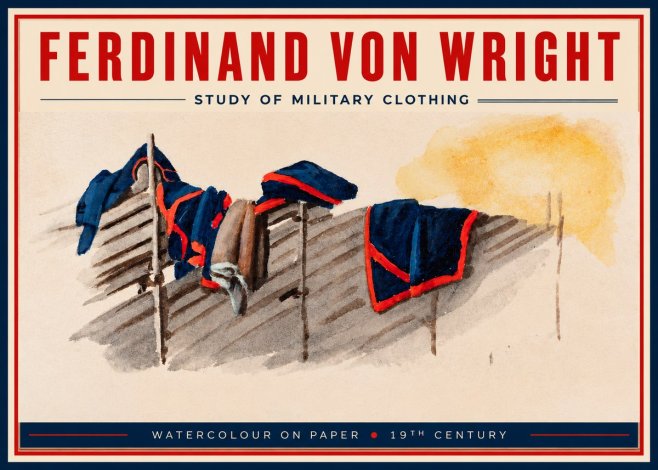 Ferdinand von Wright Study of Military Clothing No2 - Plakat