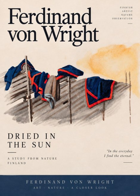 Ferdinand von Wright Study of Military Clothing No6 - Plakat