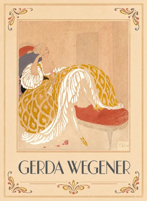 Gerda Wegener Woman in Yellow Dress No6 - Plakat