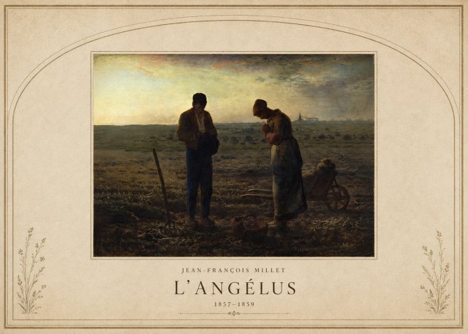 Jean-François Millet L'angélus III No4 - Plakat