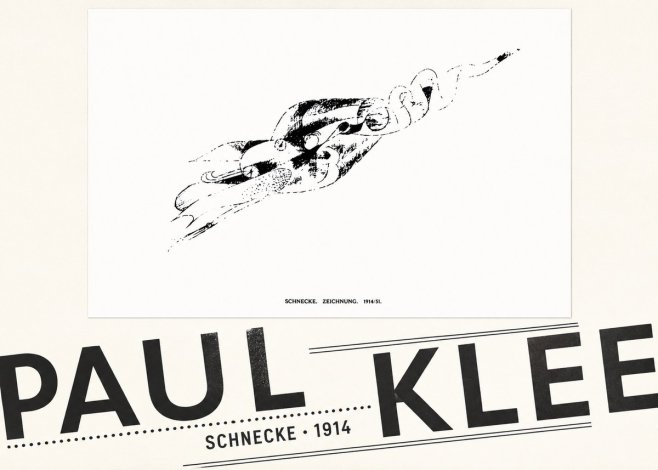 Paul Klee Schnecke No5 - Plakat