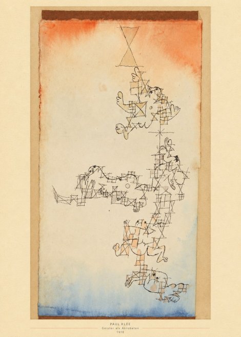Paul Klee Geister Als Akrobaten No5 - Plakat