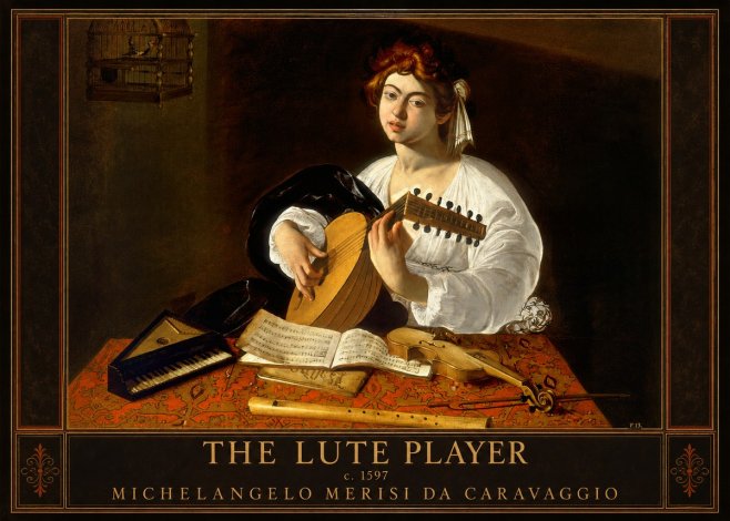 Michelangelo Merisi da Caravaggio The Lute Player No1 - Plakat