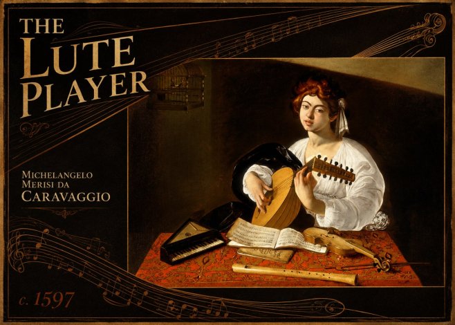 Michelangelo Merisi da Caravaggio The Lute Player No5 - Plakat