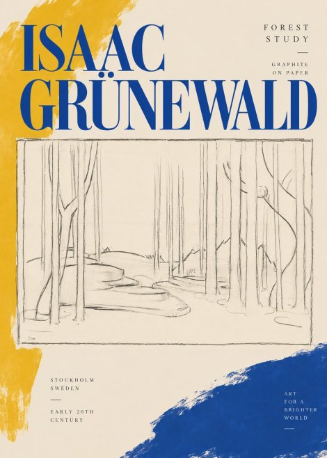 Isaac Grünewald Forest Path No4 - Plakat