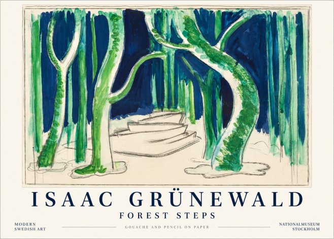 Isaac Grünewald Forest Path No5 - Plakat
