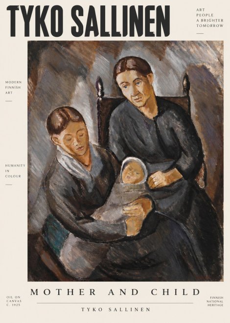 Tyko Sallinen Mother and Child No2 - Plakat