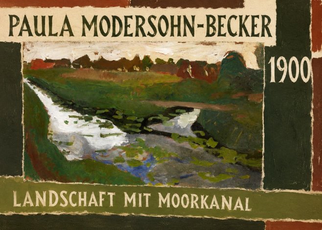 Paula Modersohn-Becker Landschaft Mit Moorkanal No3 - Plakat