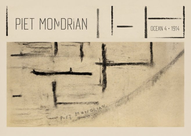 Piet Mondrian Ocean 4 No4 - Plakat