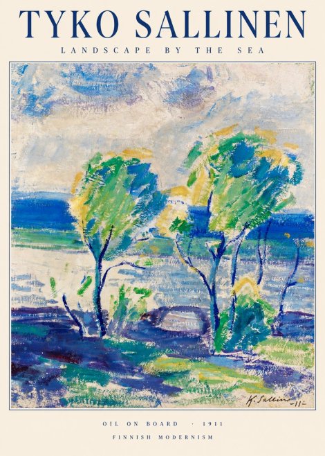 Tyko Sallinen Landscape by the Sea No1 - Plakat