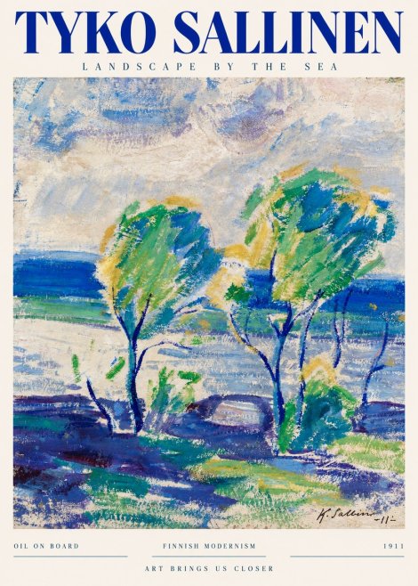 Tyko Sallinen Landscape by the Sea No3 - Plakat