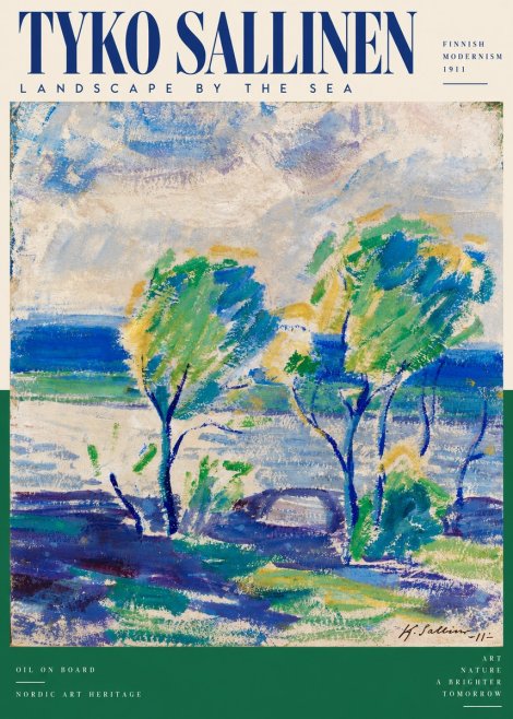 Tyko Sallinen Landscape by the Sea No5 - Plakat