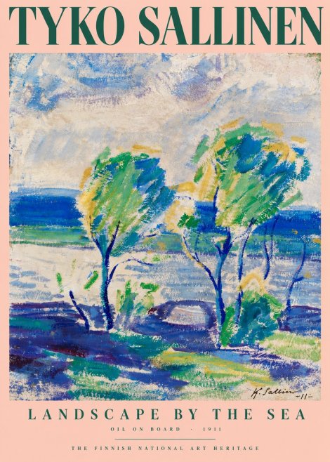 Tyko Sallinen Landscape by the Sea No6 - Plakat