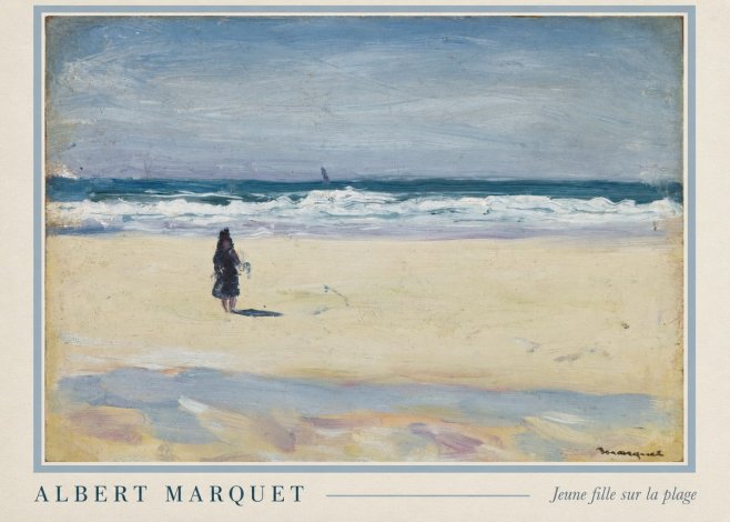 Albert Marquet Jeune Fille Sur La Plage No6 - Plakat