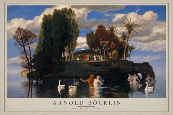 Arnold Böcklin The Island of Life No4 - Plakat