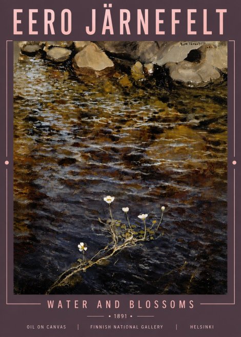 Eero Järnefelt Water and Blossoms No5 - Plakat