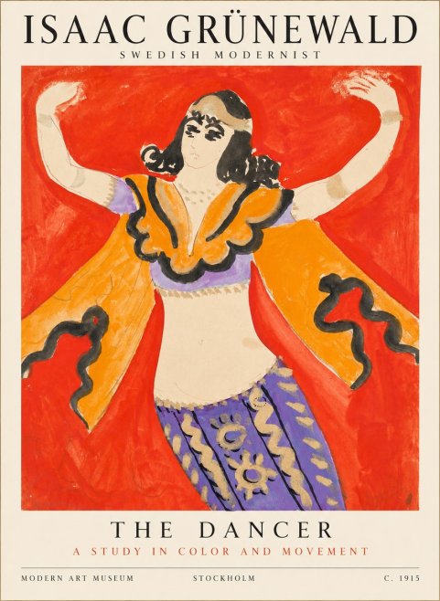 Isaac Grünewald The Dancer I No1 - Plakat