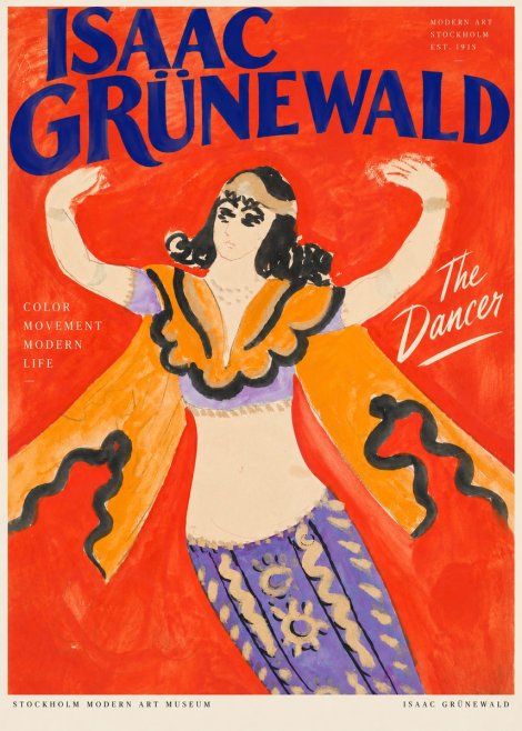 Isaac Grünewald The Dancer I No3 - Plakat