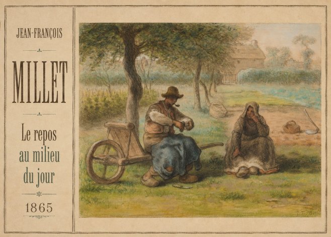 Jean-François Millet Le Repos Au Milieu Du Jour No3 - Plakat