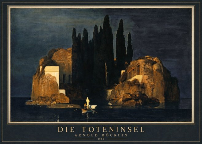 Arnold Böcklin Die Toteninsel VI No1 - Plakat