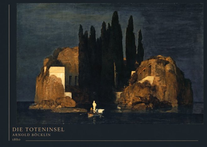Arnold Böcklin Die Toteninsel VI No4 - Plakat