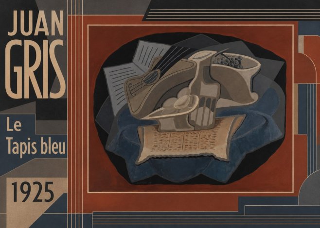 Juan Gris Le Tapis Bleu No5 - Plakat