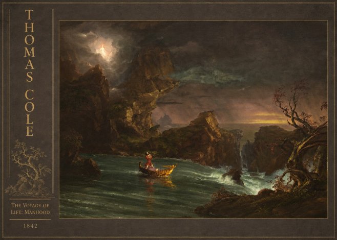 Thomas Cole The Voyage of Life: Manhood III No3 - Plakat