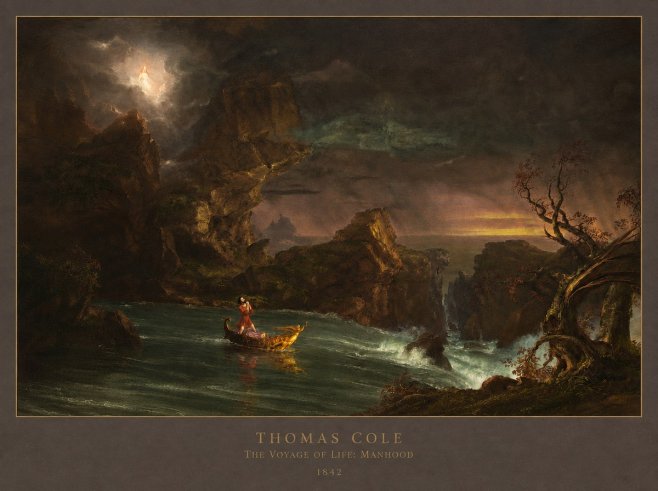 Thomas Cole The Voyage of Life: Manhood III No6 - Plakat