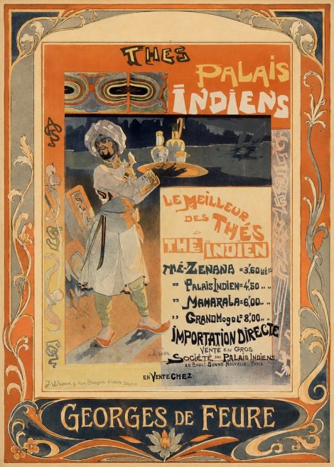 Georges de Feure Palais Indiens No1 - Plakat