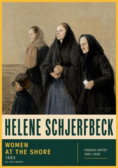 Helene Schjerfbeck Women at the Shore No6 - Plakat