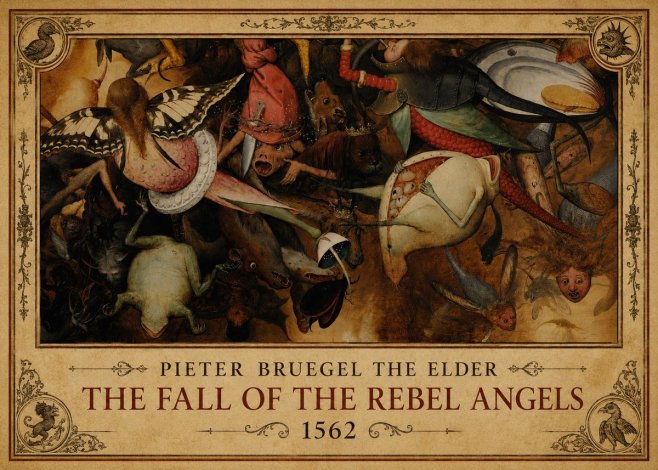 Pieter Bruegel The Fall of the Rebel Angels V No1 - Plakat
