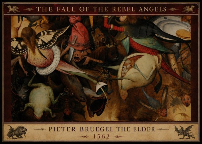 Pieter Bruegel The Fall of the Rebel Angels V No3 - Plakat