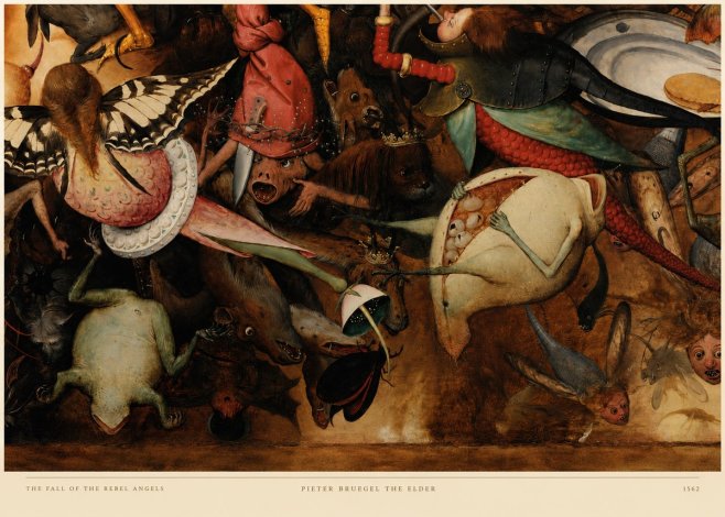 Pieter Bruegel The Fall of the Rebel Angels V No6 - Plakat