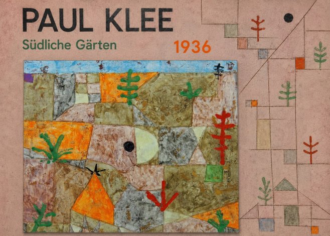 Paul Klee Südliche Gärten No5 - Plakat