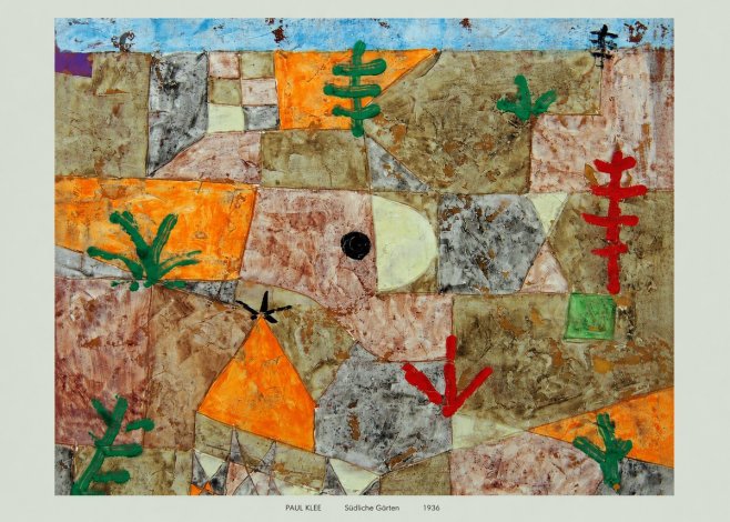 Paul Klee Südliche Gärten No6 - Plakat