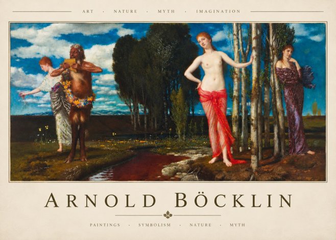Arnold Böcklin Spring Evening No4 - Plakat