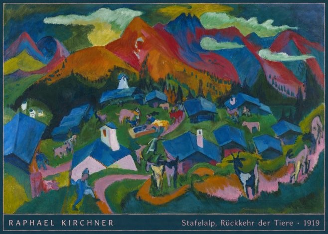 Raphael Kirchner Stafelalp, Rückkehr Der Tiere No5 - Plakat
