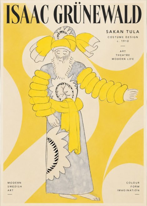 Isaac Grünewald Sakan Tula - Costume Design No3 - Plakat