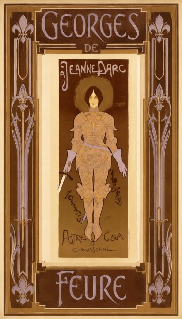 Georges de Feure Jeanne D'arc No5 - Plakat